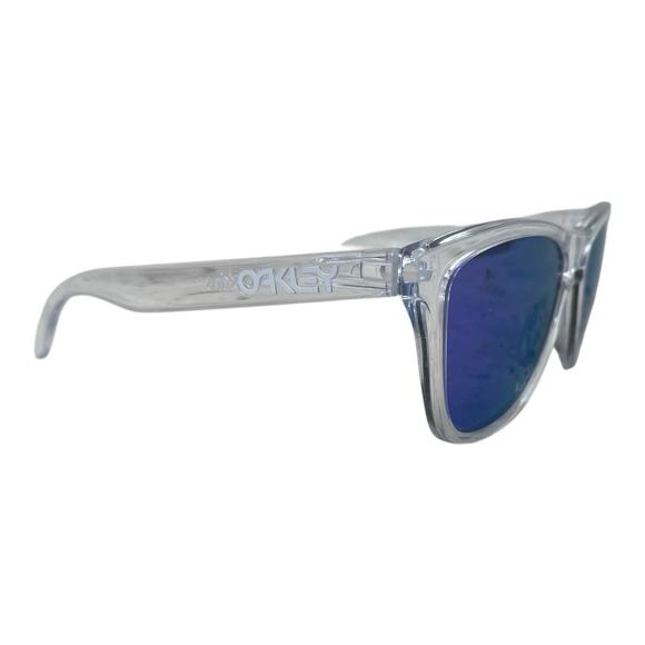 Oakley Frogskins Square Sunglasses - Polished Clear/Prizm Violet - Picture 3 of 7